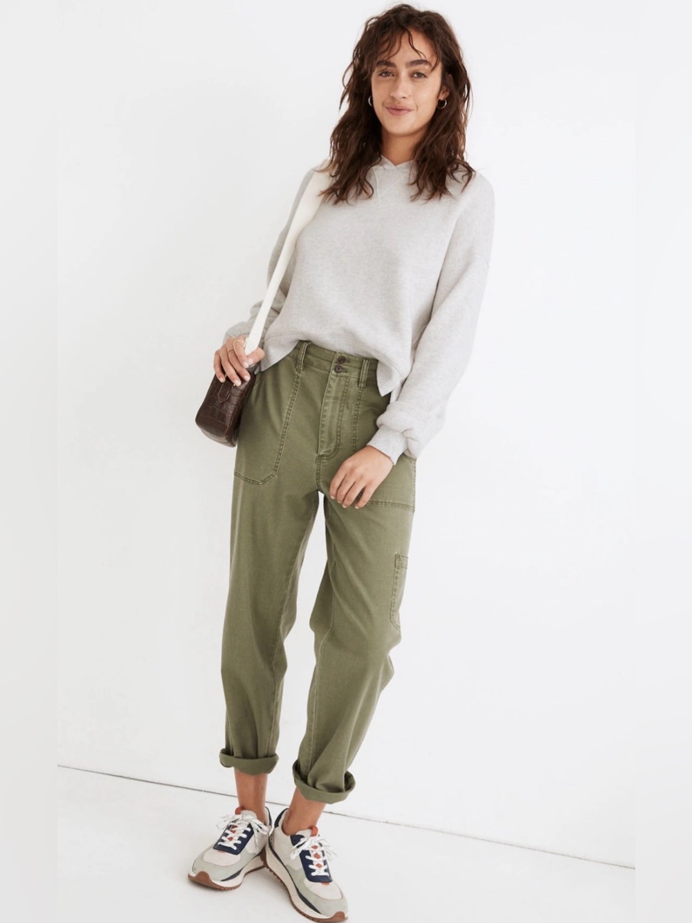 Madewell Military Straight Pants in Faded Palm Women’s Size 24